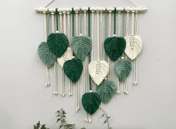 DIY Autumn Leaf Macrame Wall Hanging Kit