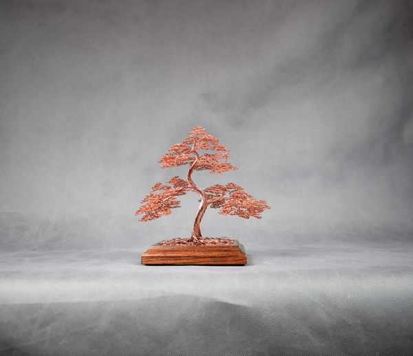 Wire Bonsai Tree | Tree of Life - Miniature Copper Bonsai Sculpture